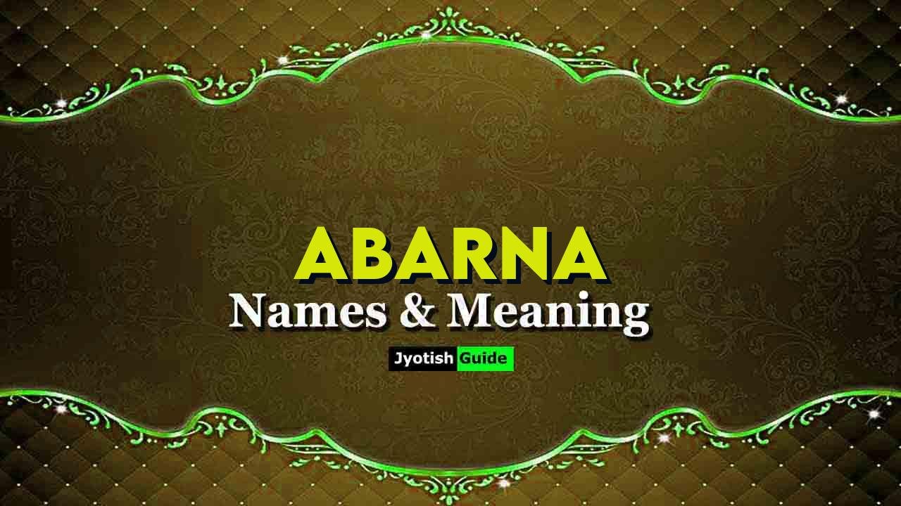 abarna name meaning