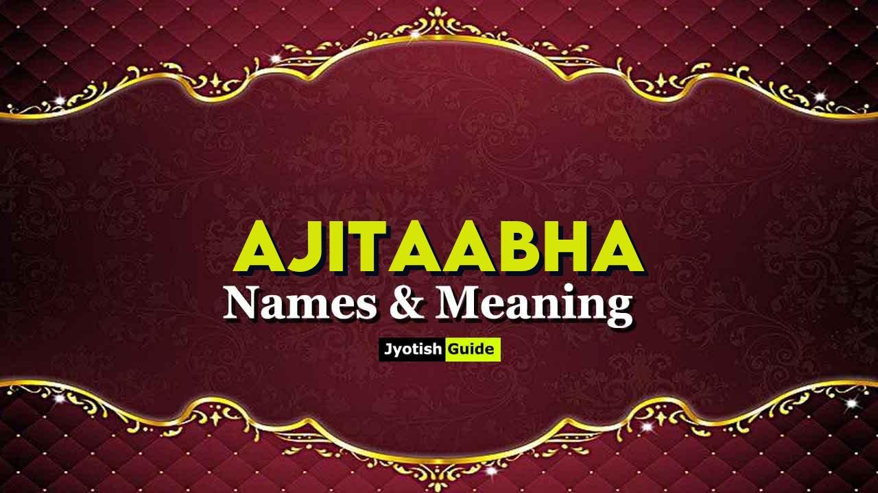 ajitaabha name meaning
