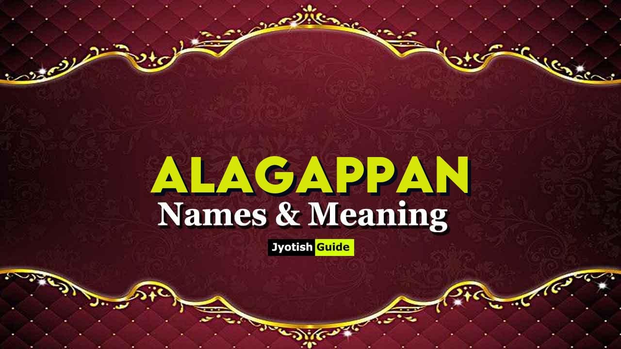 alagappan name meaning