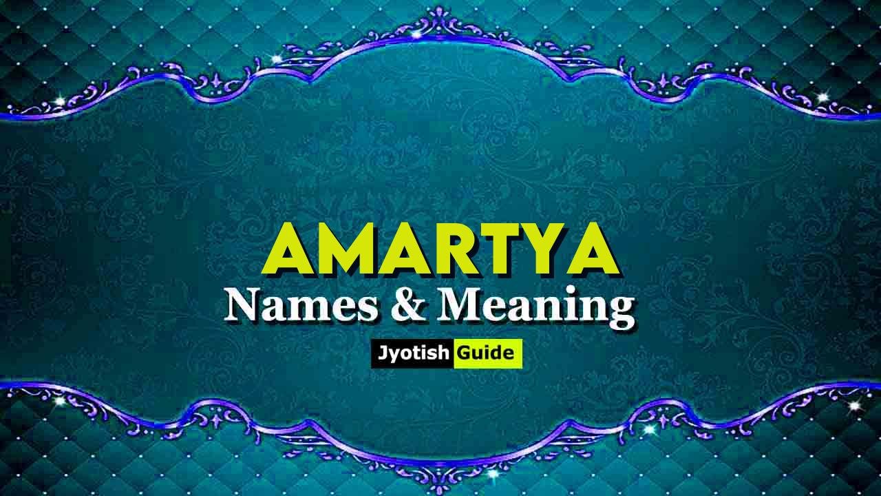 amartya name meaning