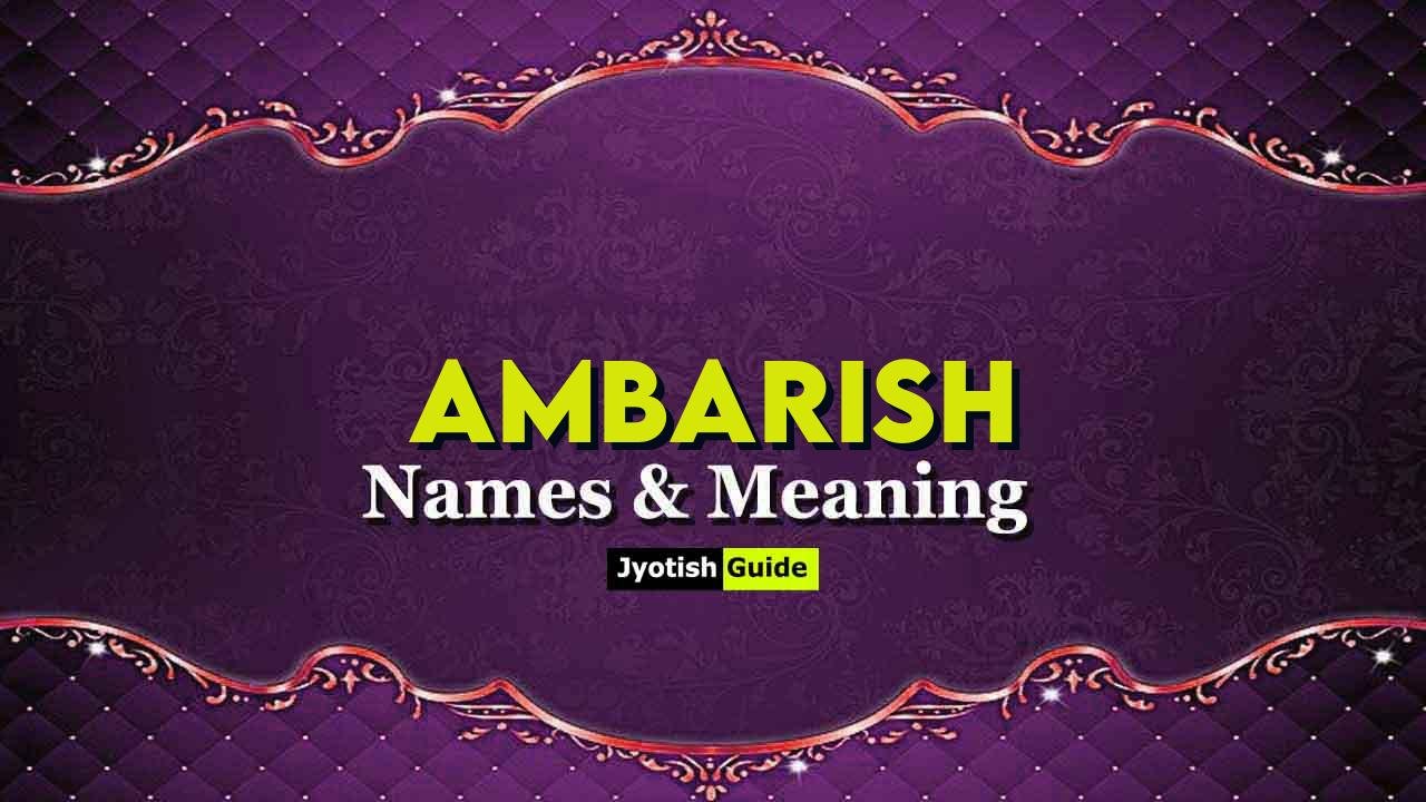 ambarish name meaning