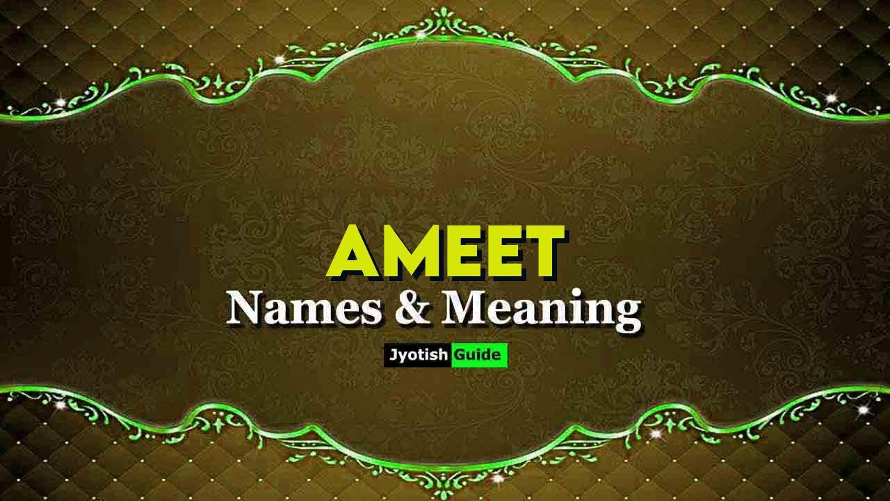 ameet name meaning