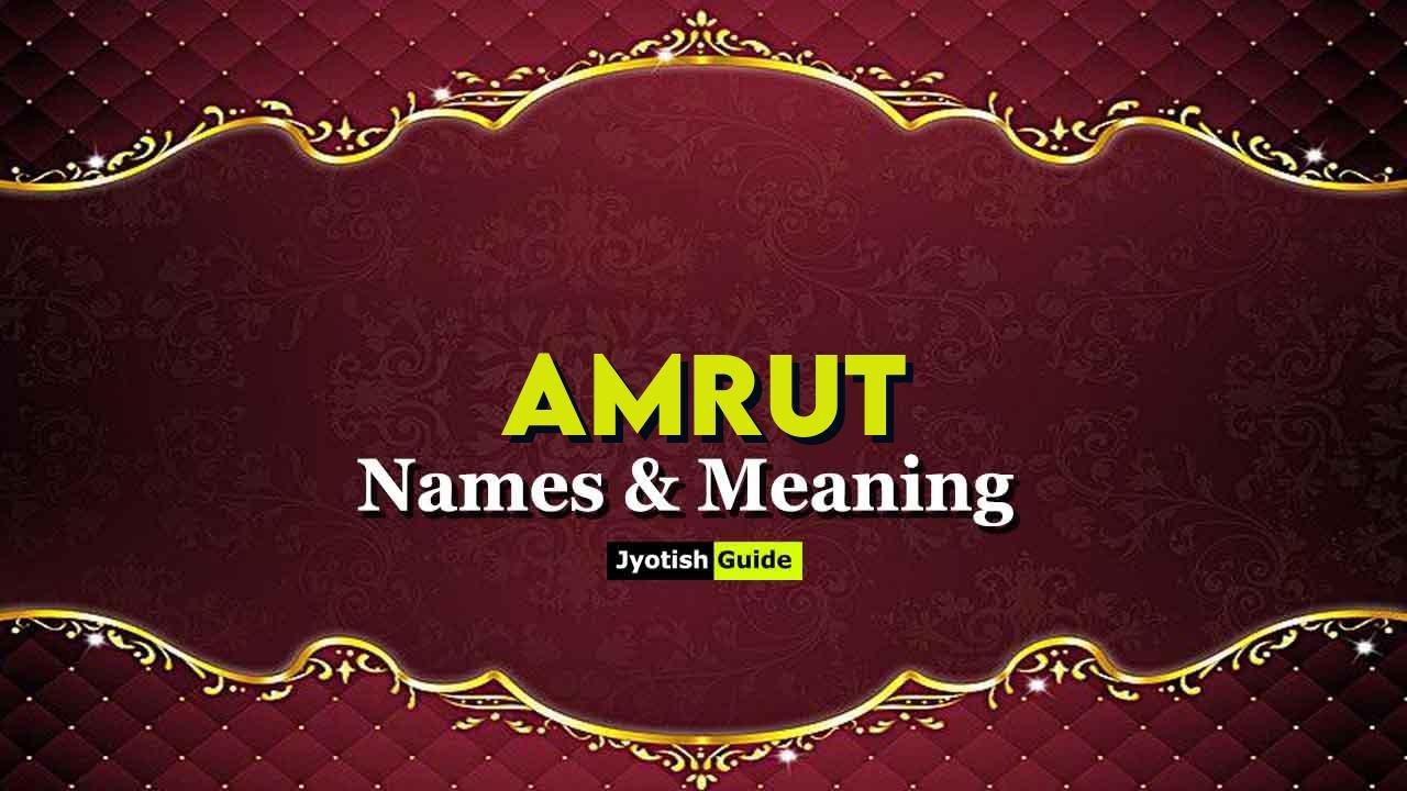 amrut name meaning