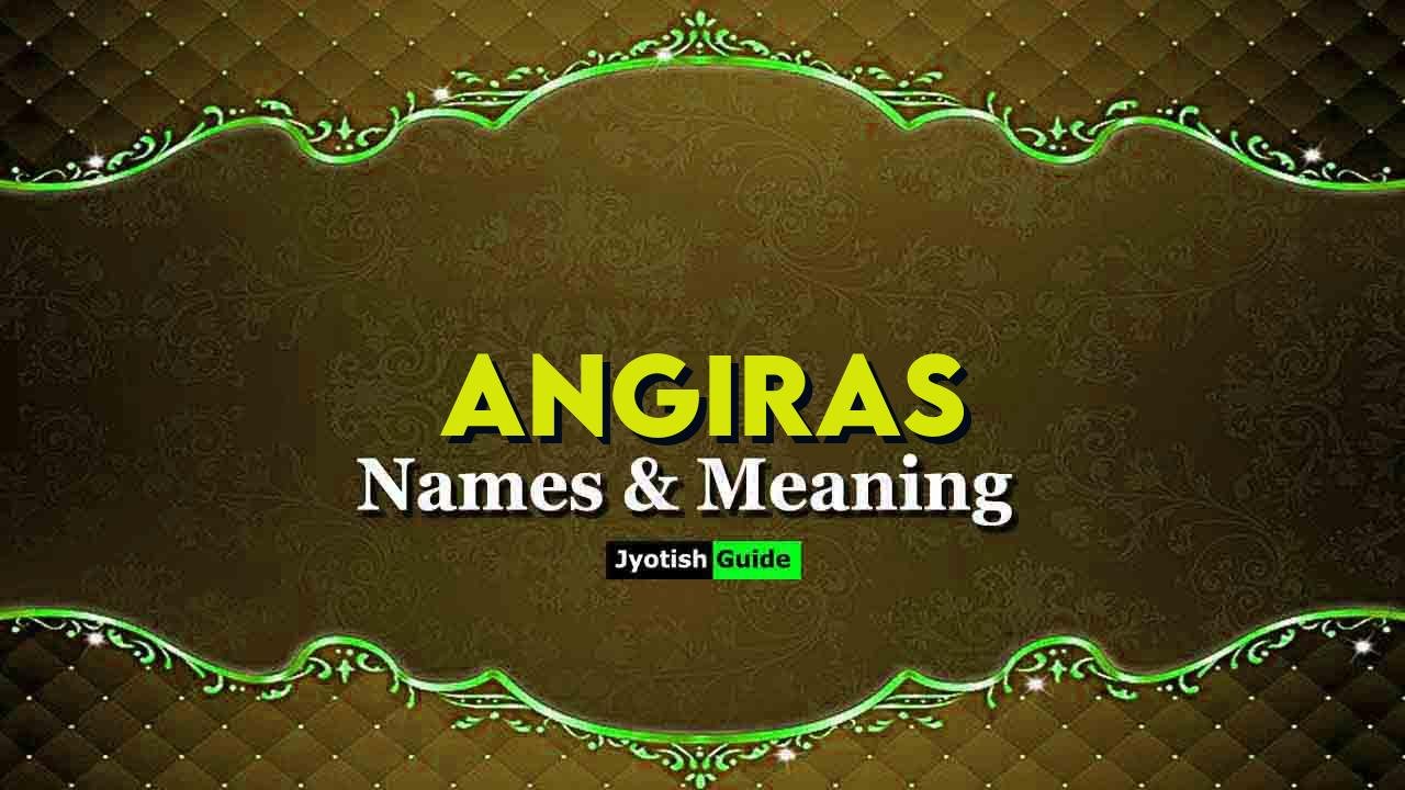 angiras name meaning