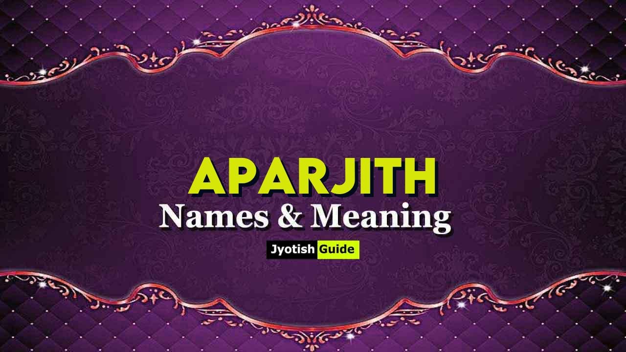 aparjith name meaning