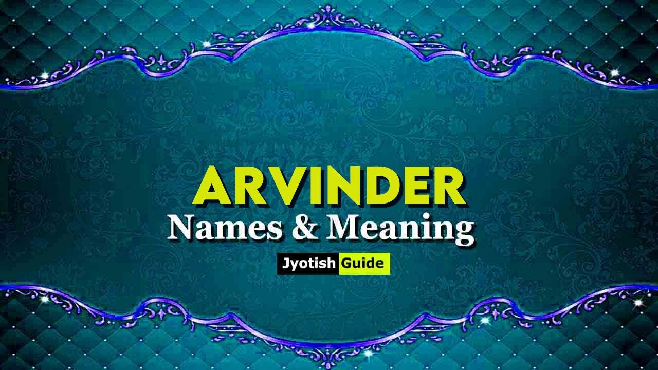 arvinder name meaning