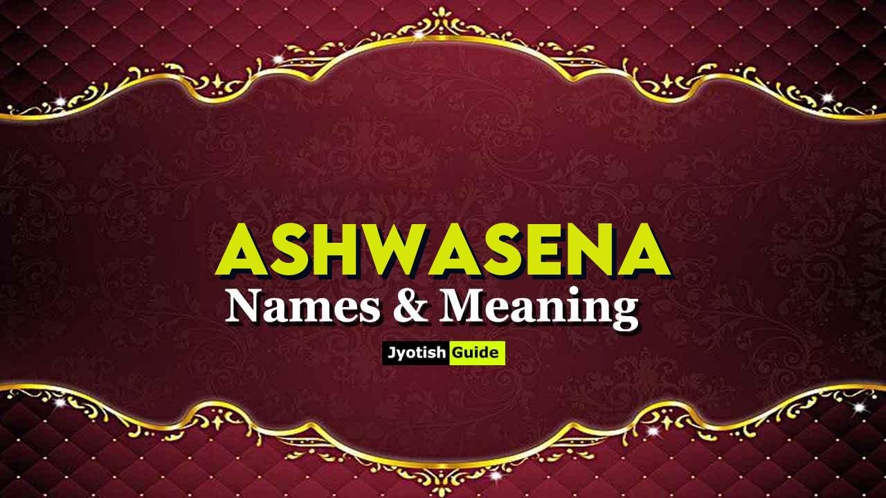 ashwasena name meaning