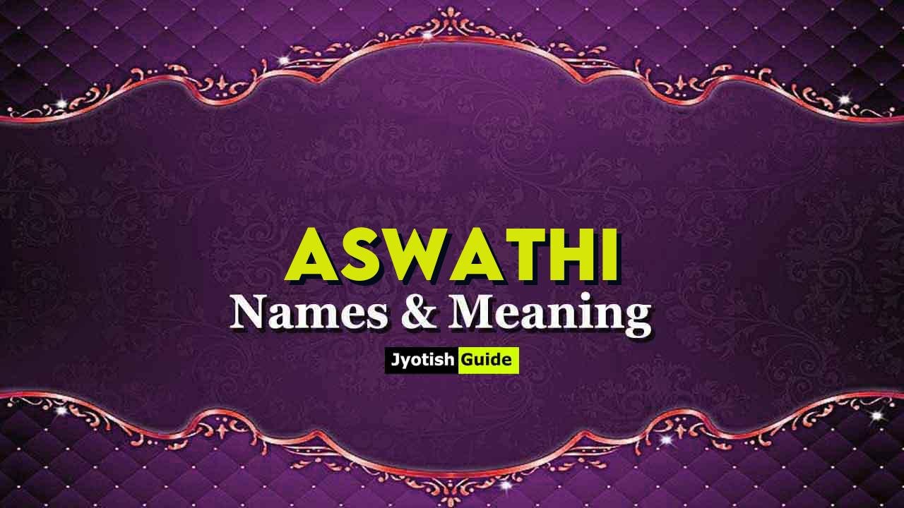 aswathi name meaning