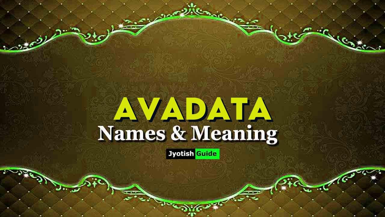 avadata name meaning