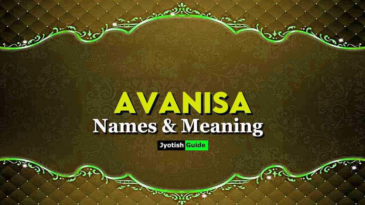 avanisa name meaning