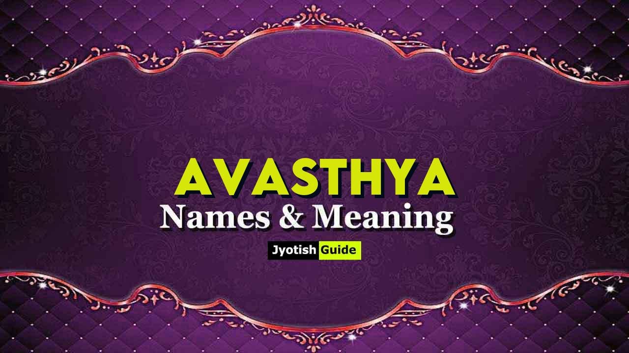 avasthya name meaning