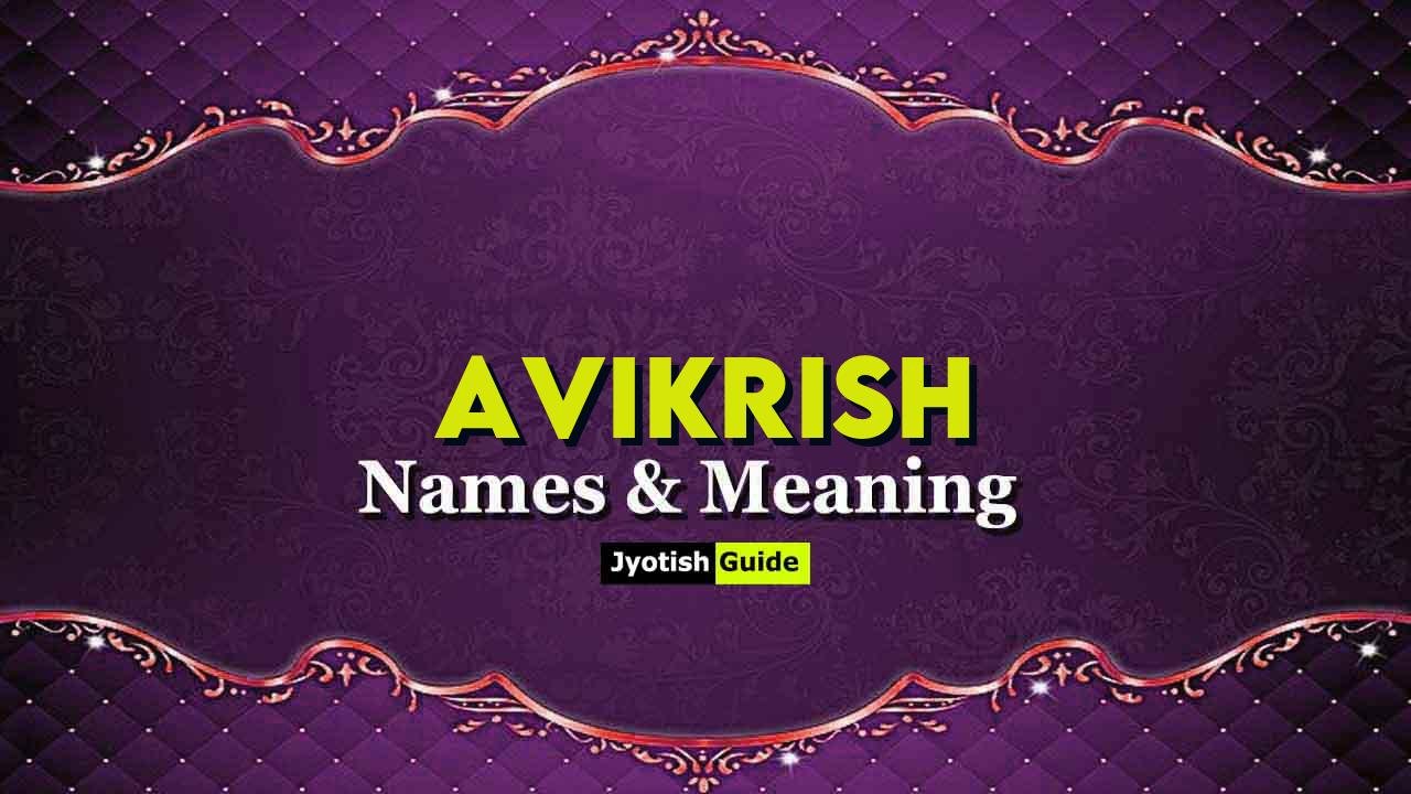avikrish name meaning