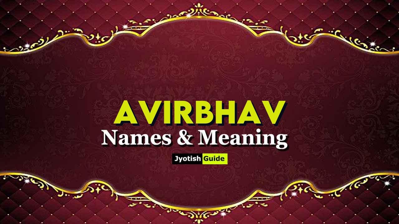 avirbhav name meaning