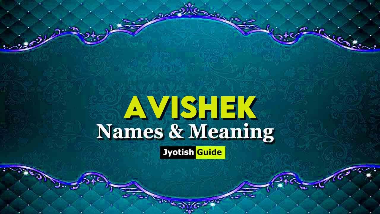 avishek name meaning