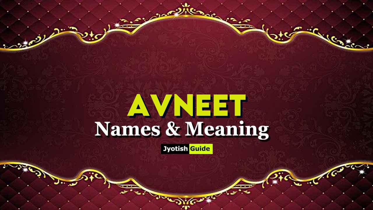 avneet name meaning