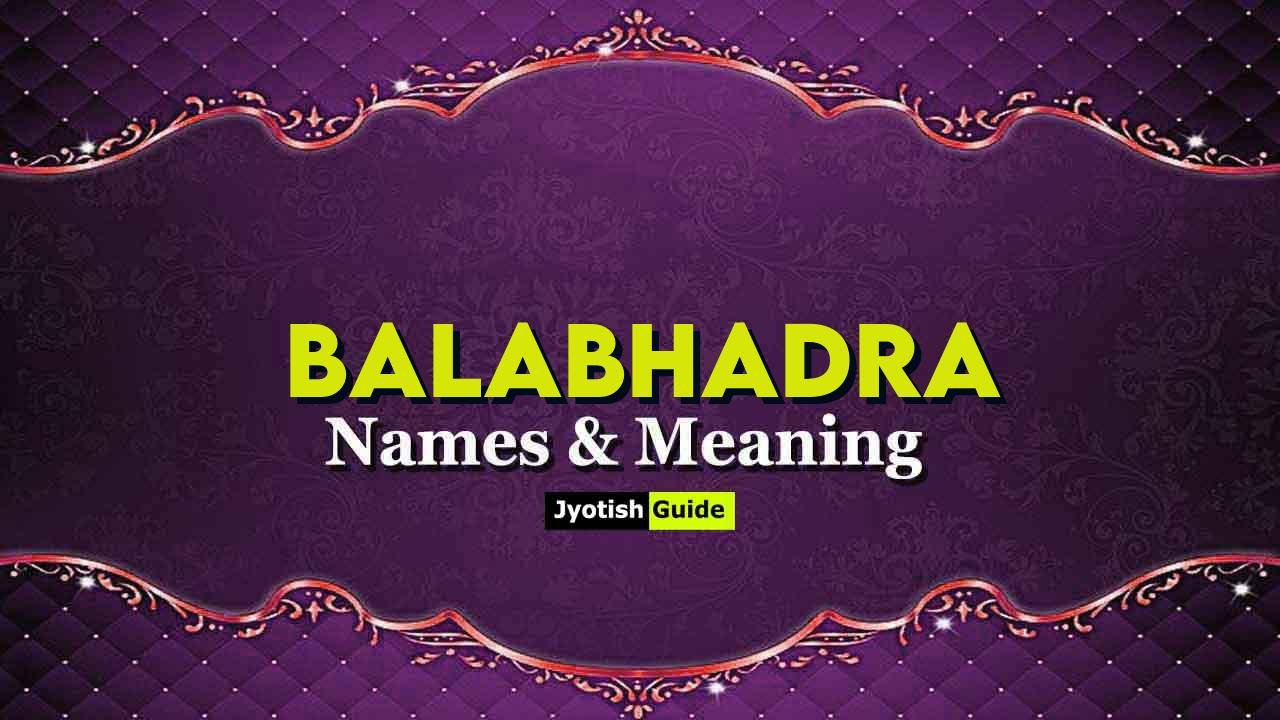 balabhadra name meaning