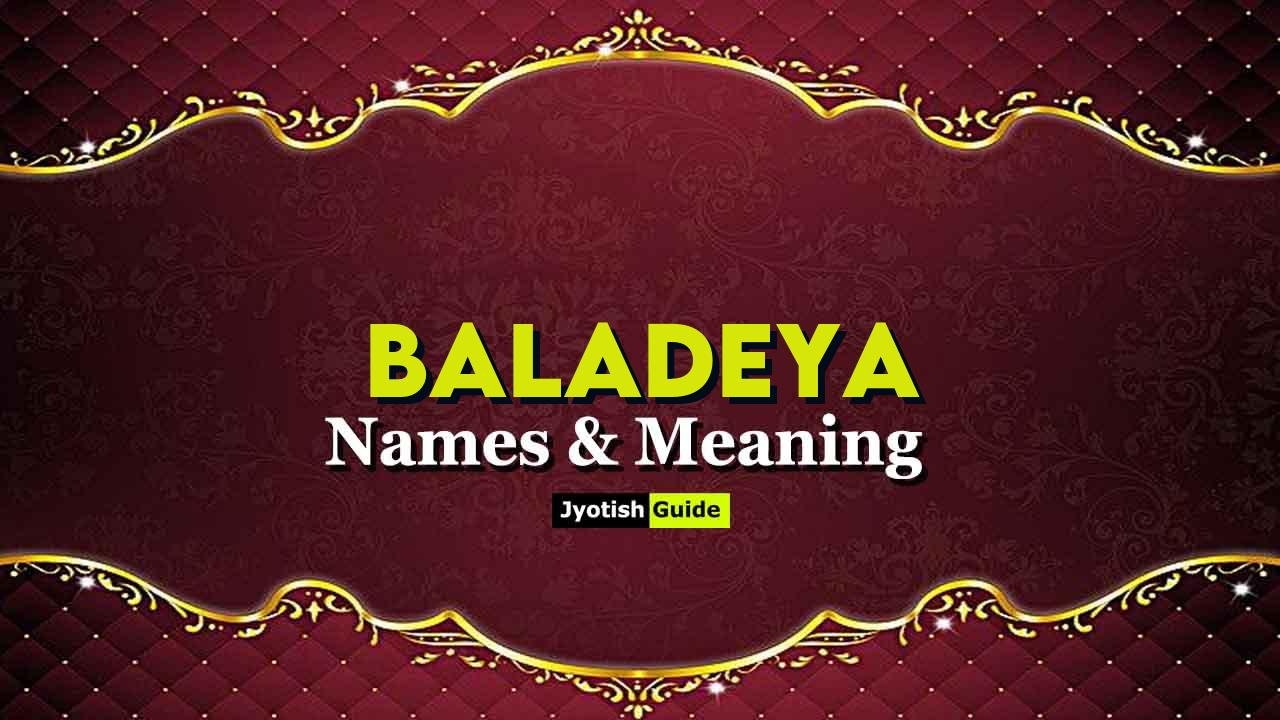 baladeya name meaning