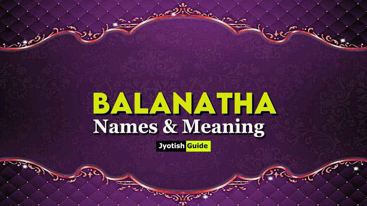 balanatha name meaning
