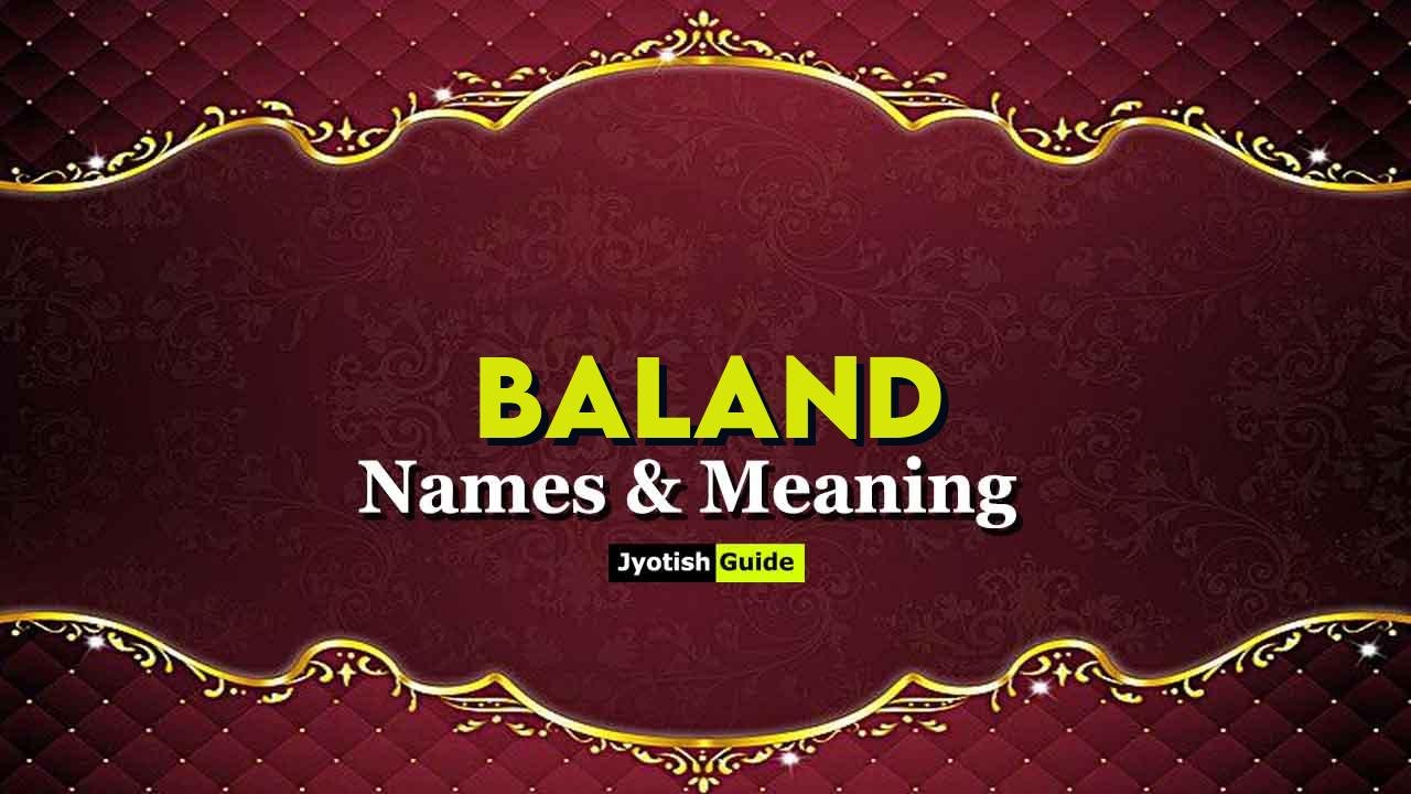 baland name meaning