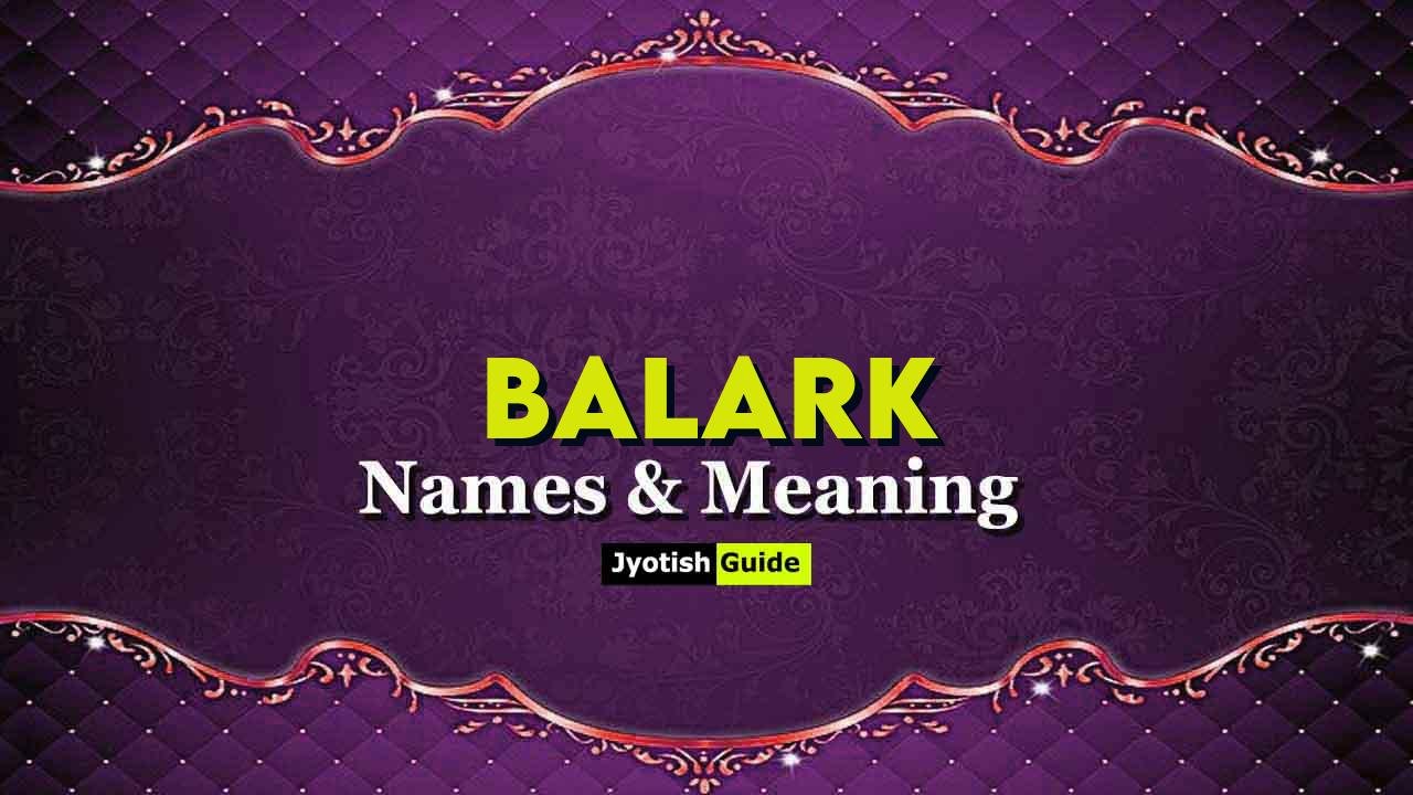 balark name meaning