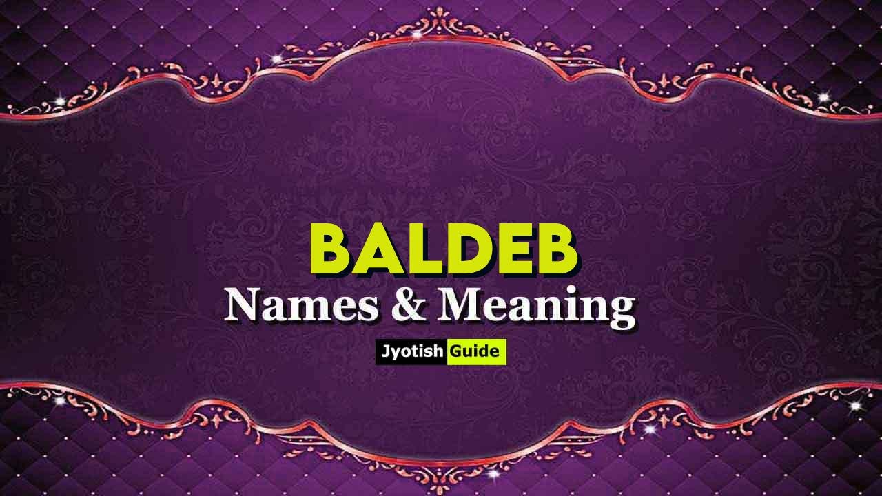 baldeb name meaning
