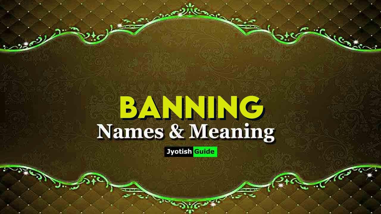 banning name meaning