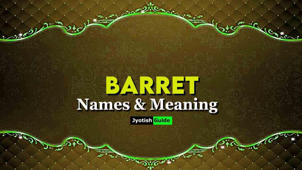 barret name meaning