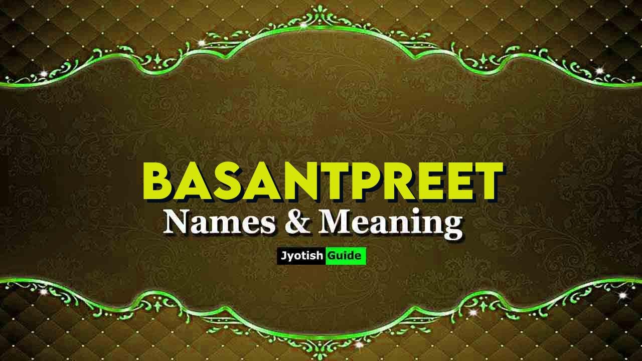 basantpreet name meaning
