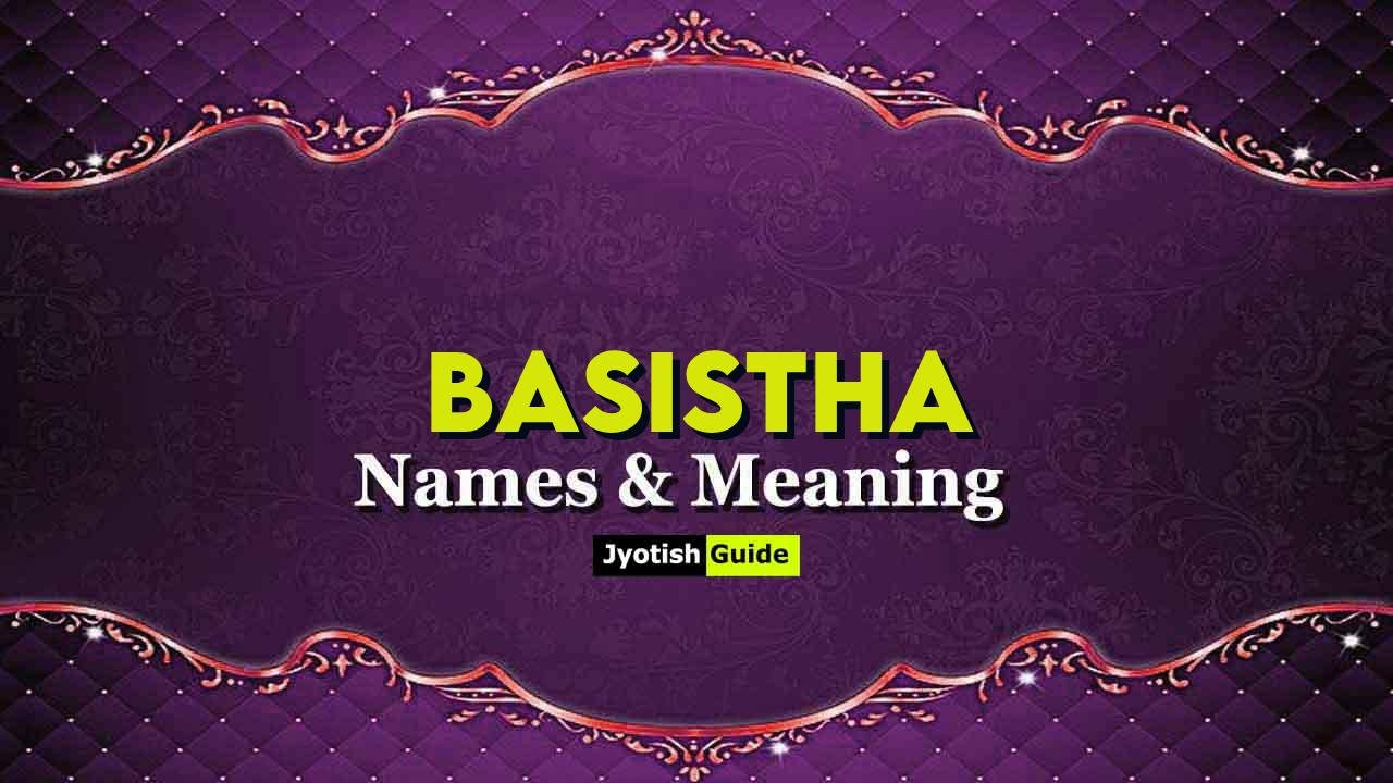 basistha name meaning