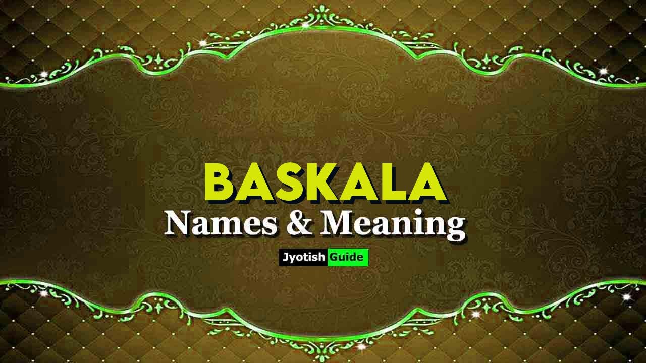 baskala name meaning