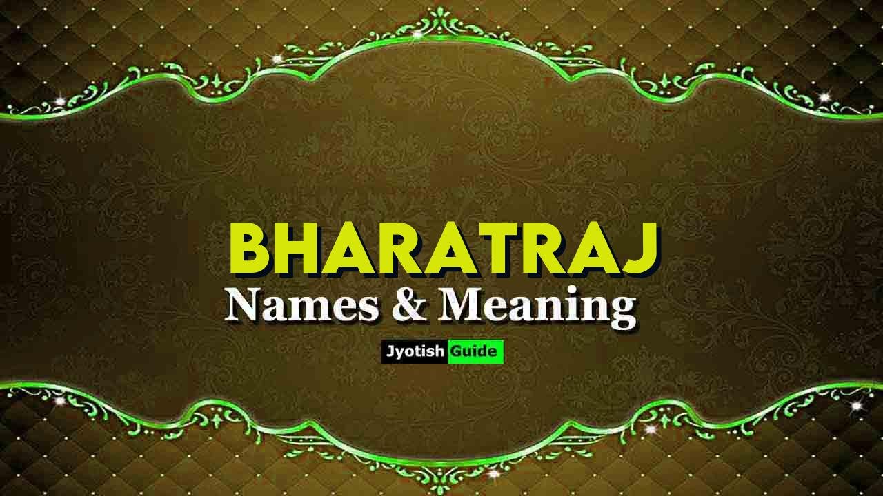 bharatraj name meaning