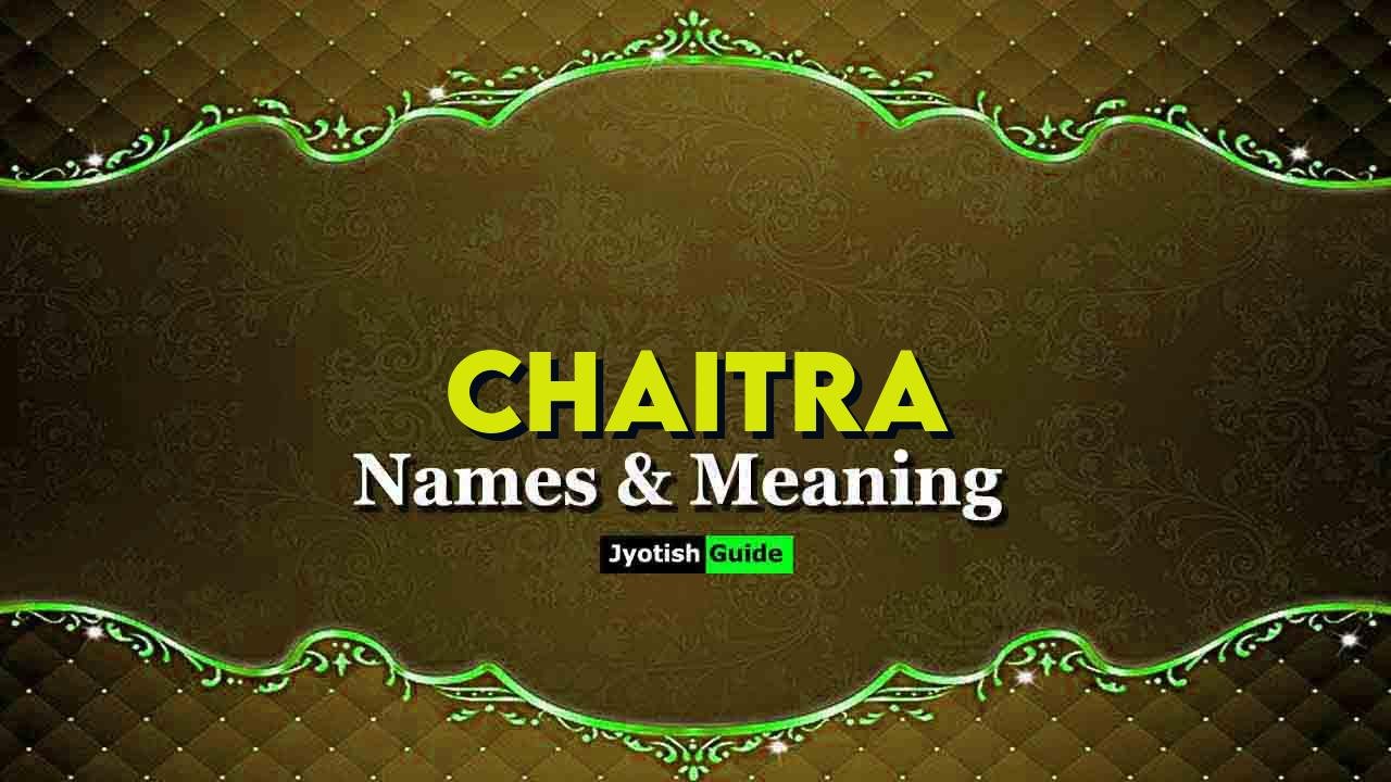 chaitra name meaning
