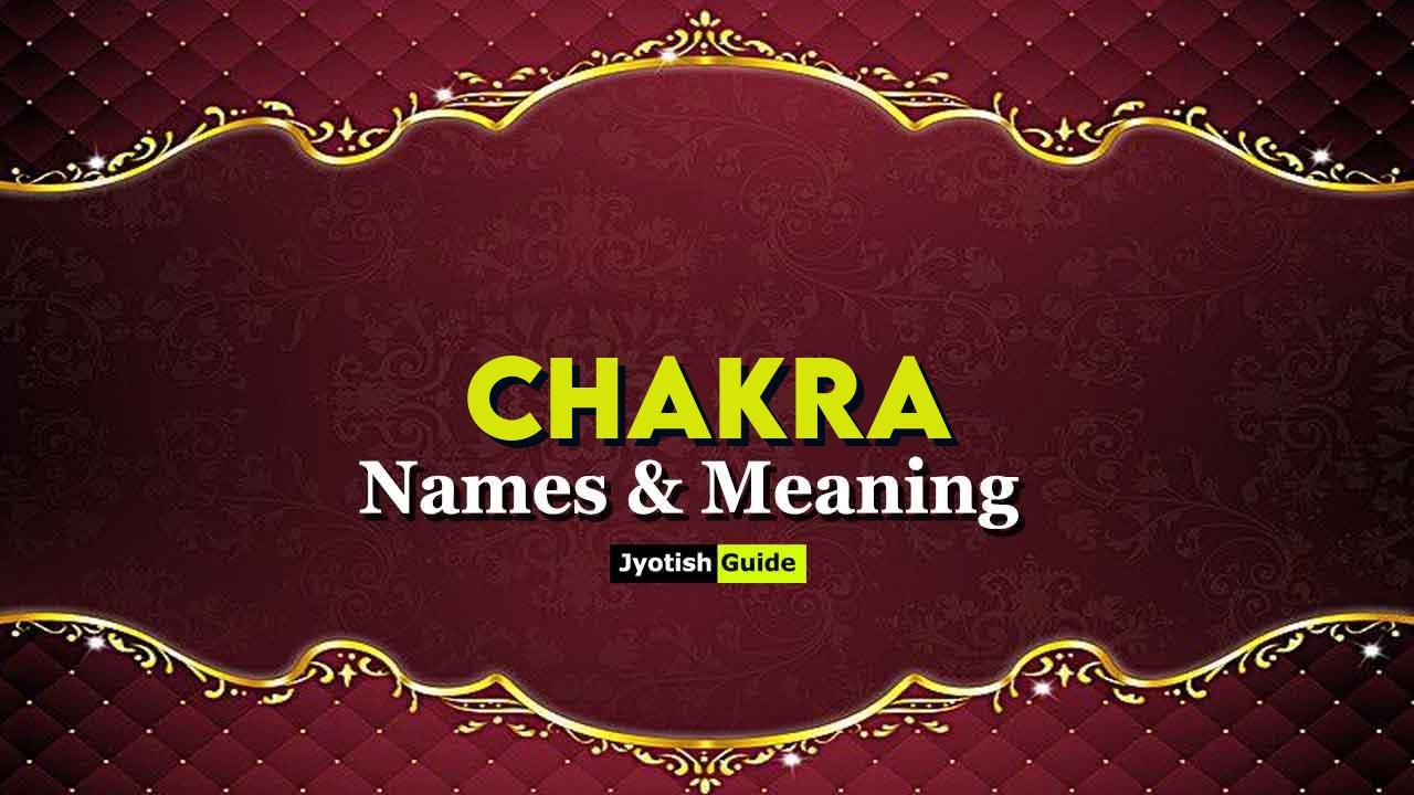 chakra name meaning