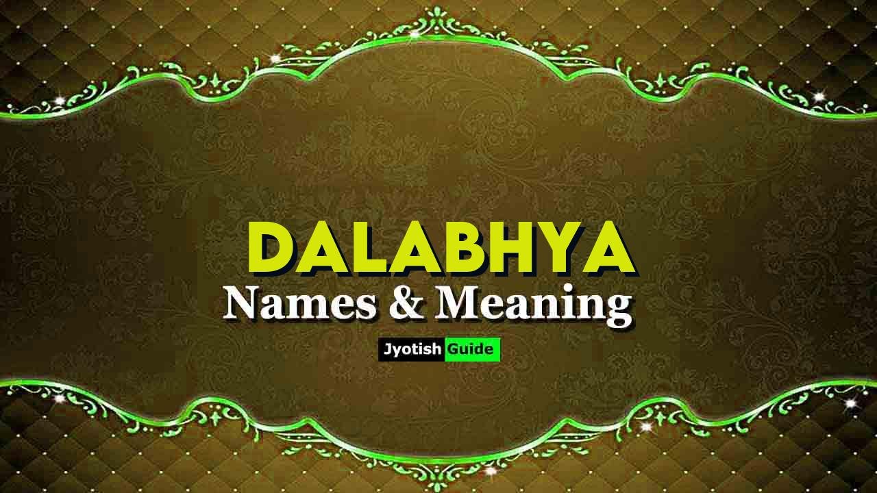 dalabhya name meaning