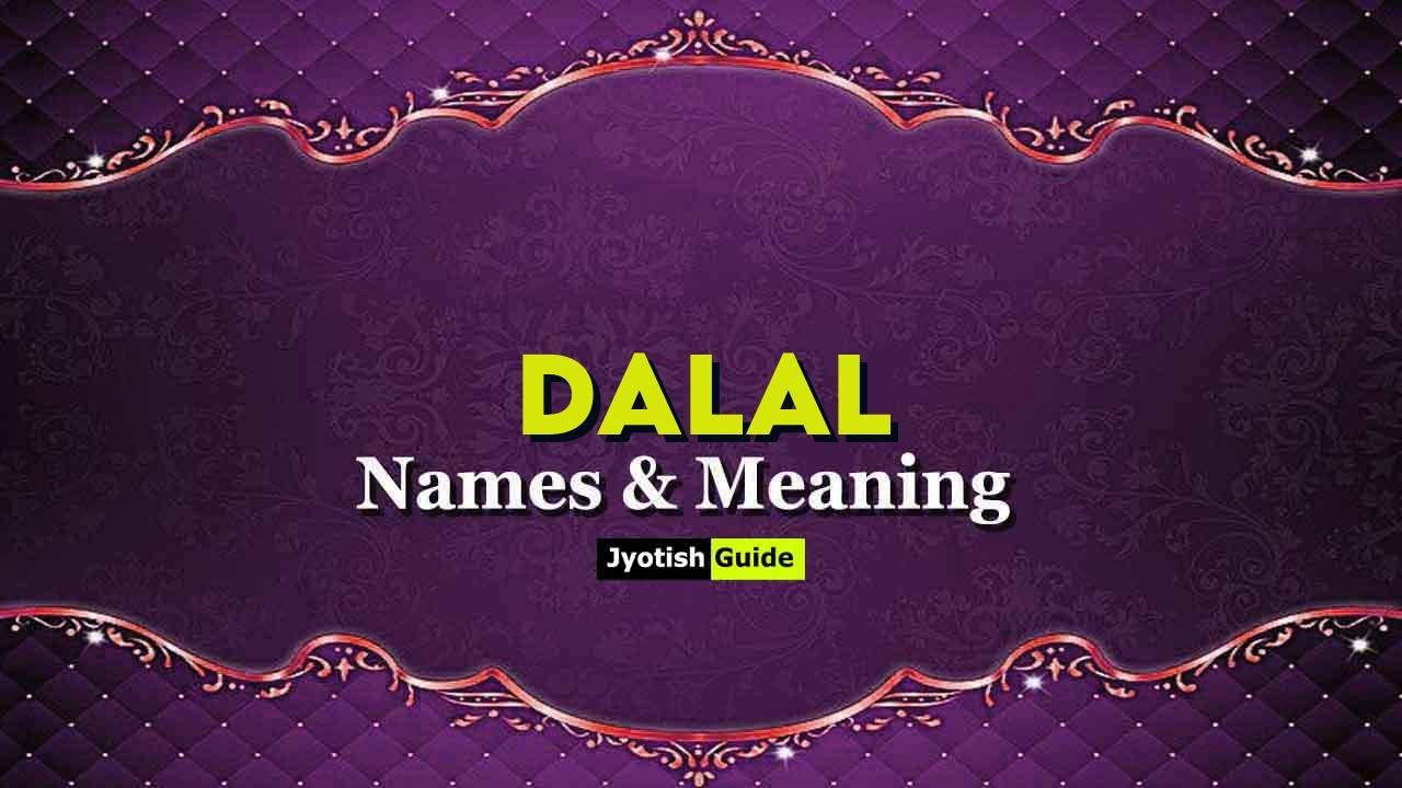 dalal name meaning