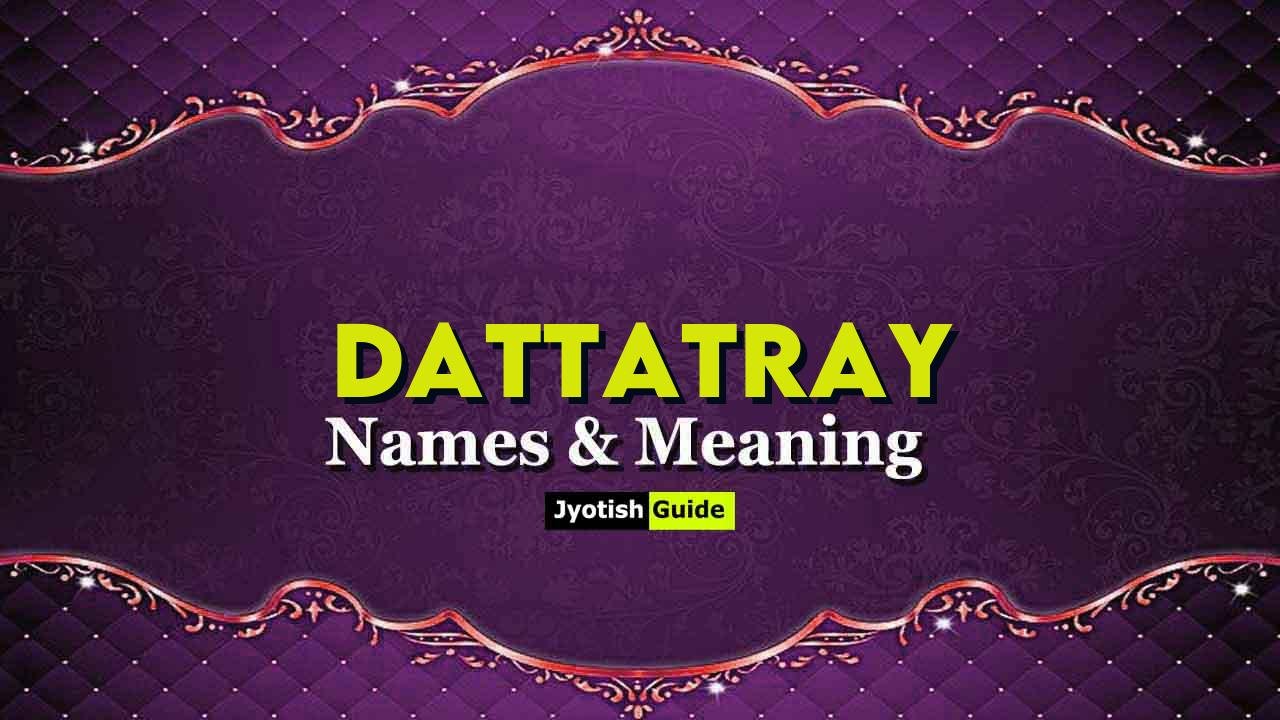 dattatray name meaning