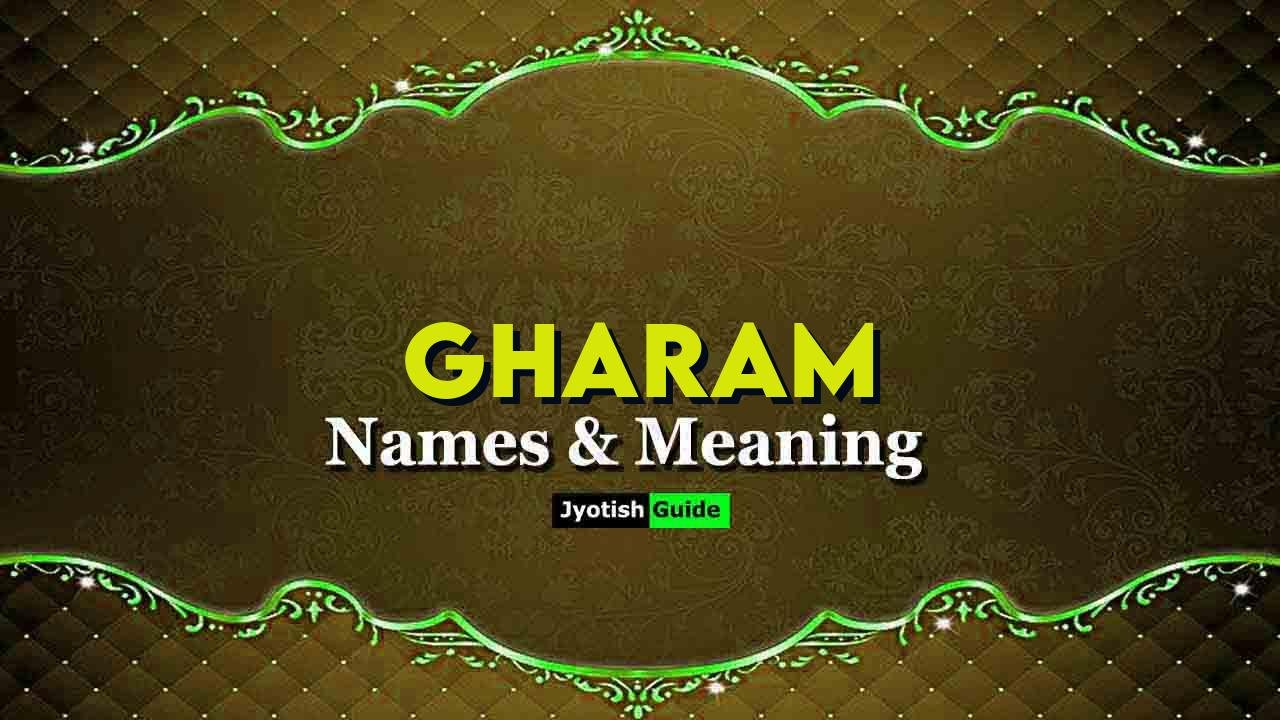 gharam name meaning