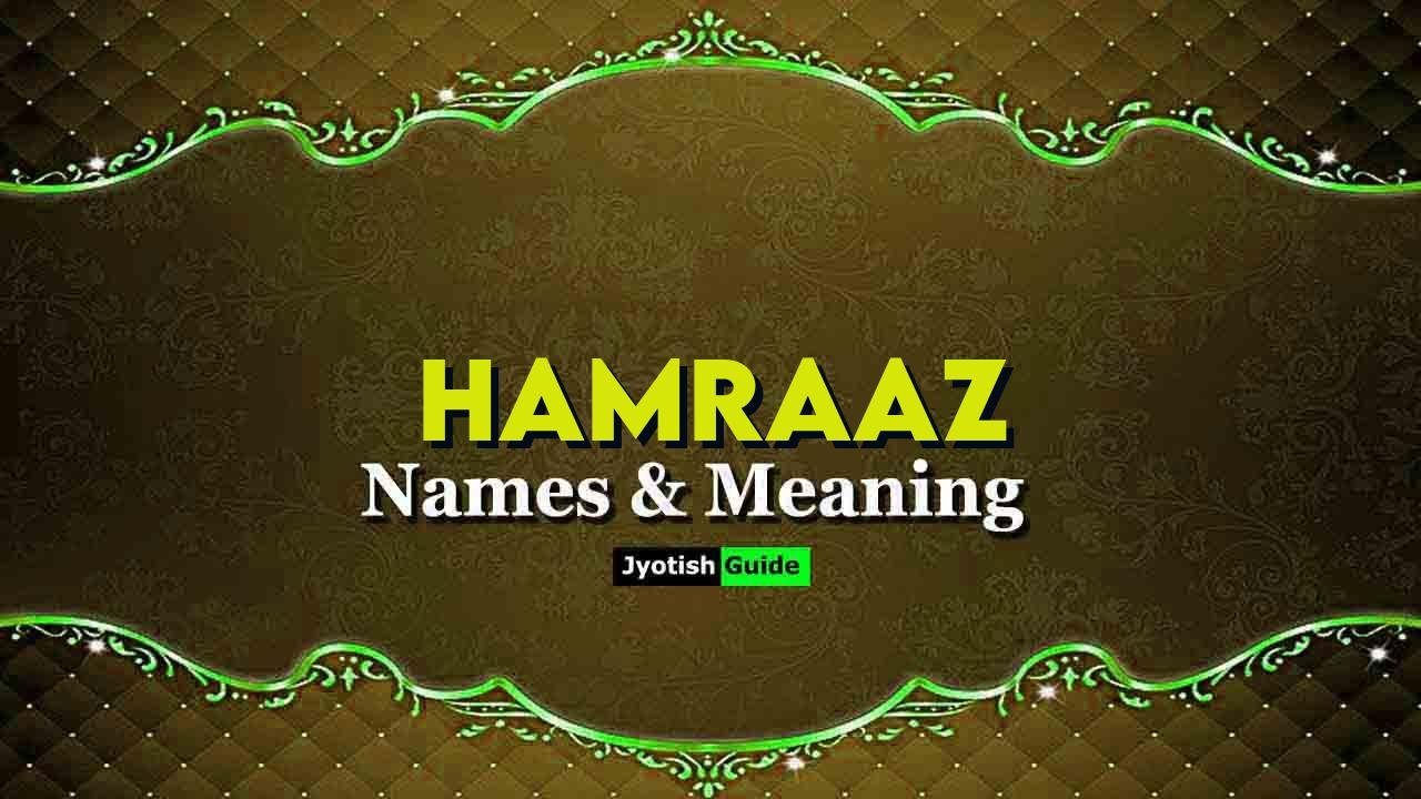 hamraaz name meaning