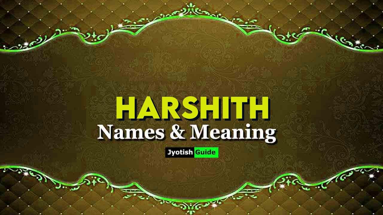 harshith name meaning