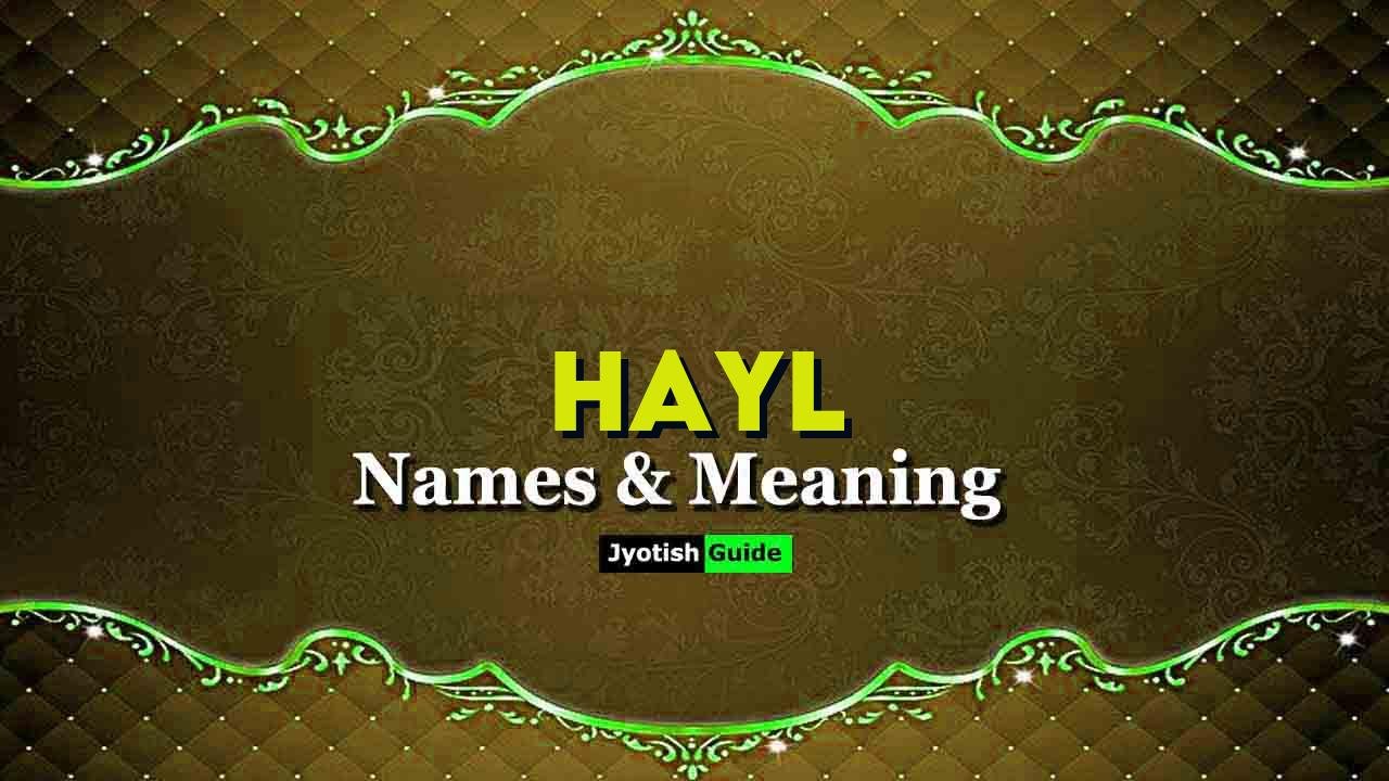 hayl name meaning