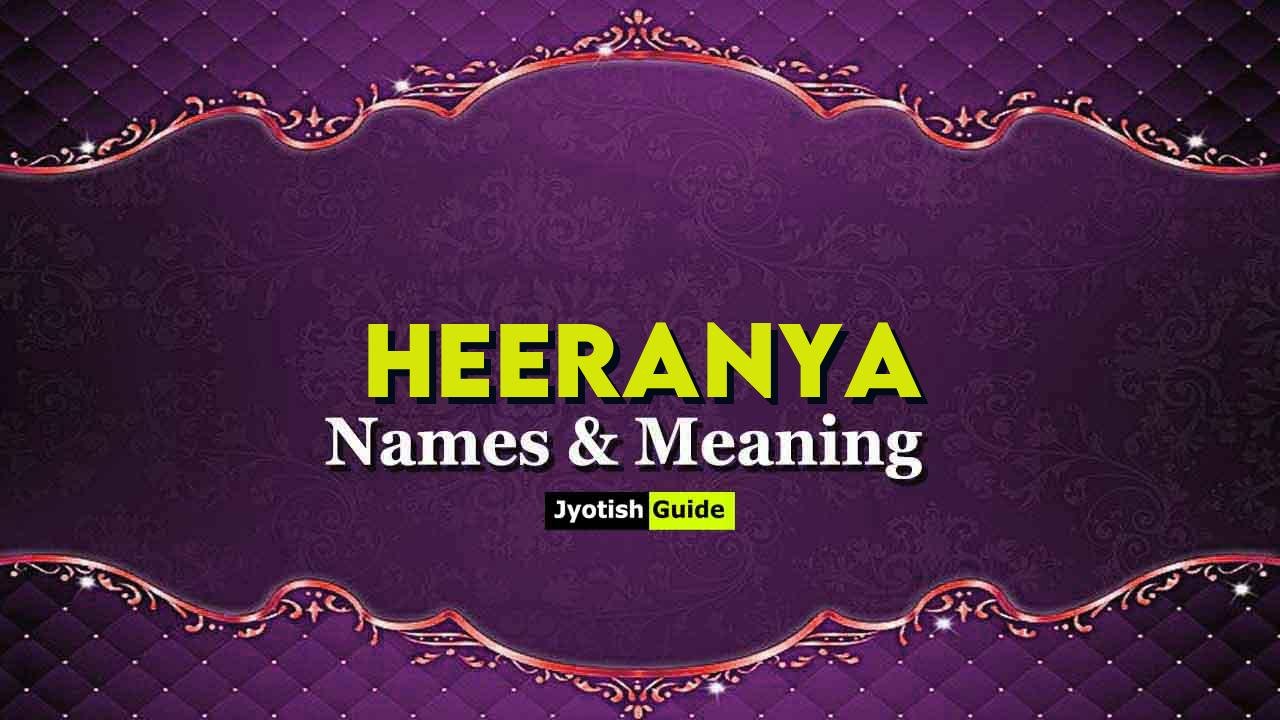 heeranya name meaning