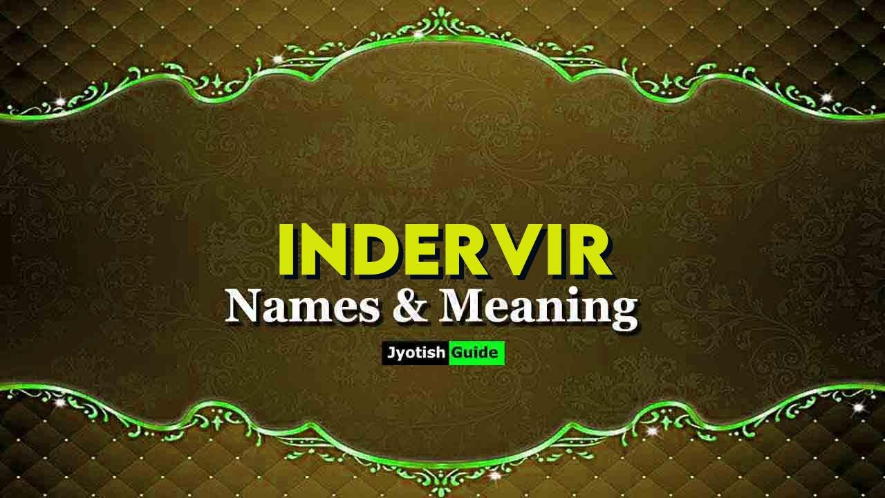 indervir name meaning