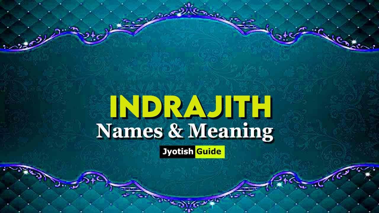 indrajith name meaning