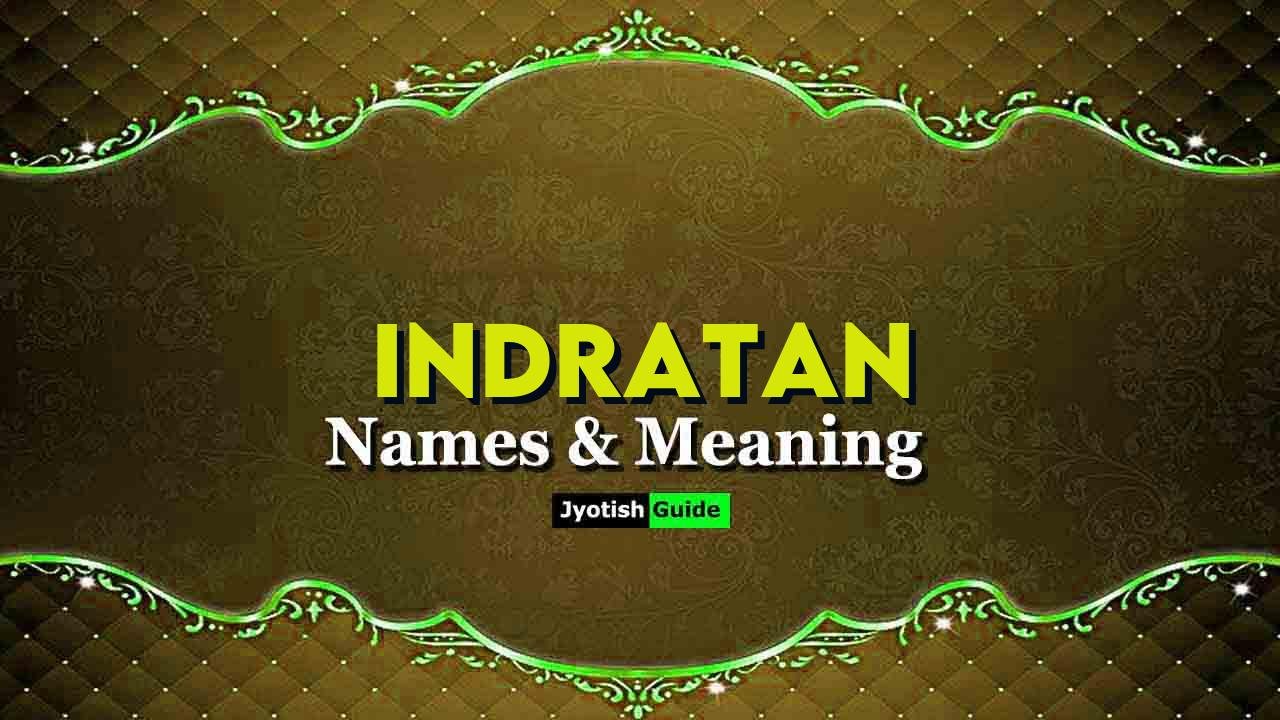 indratan name meaning
