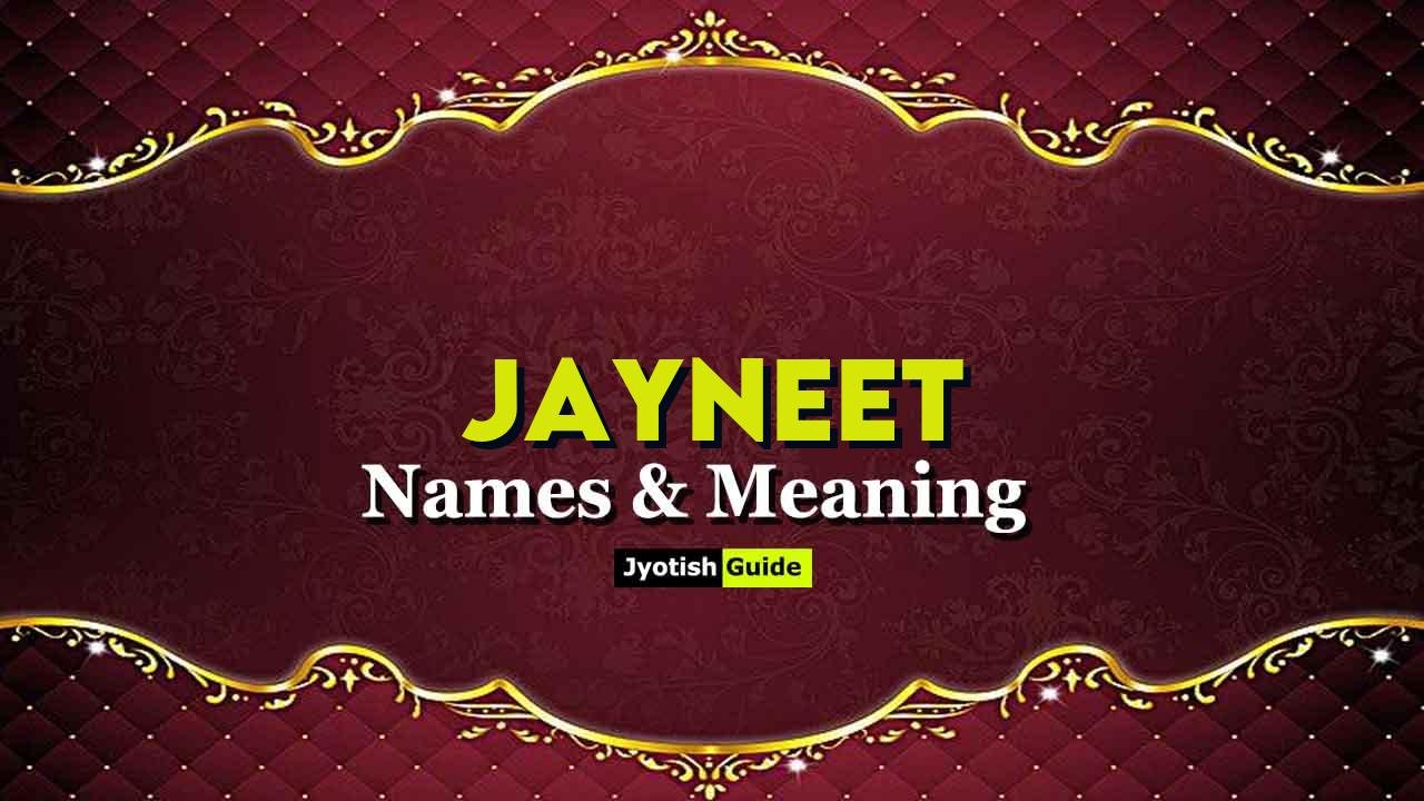 jayneet name meaning