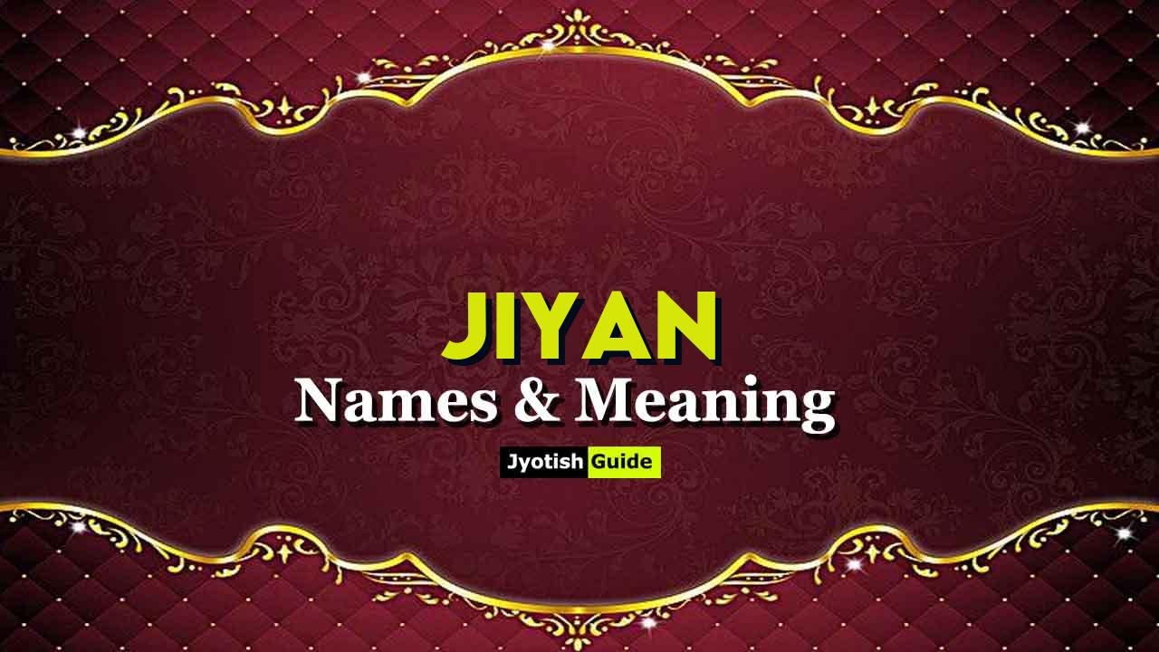 jiyan name meaning