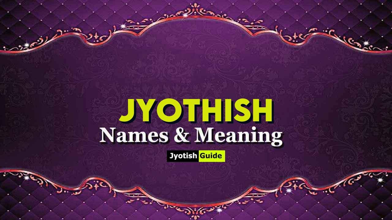 jyothish name meaning