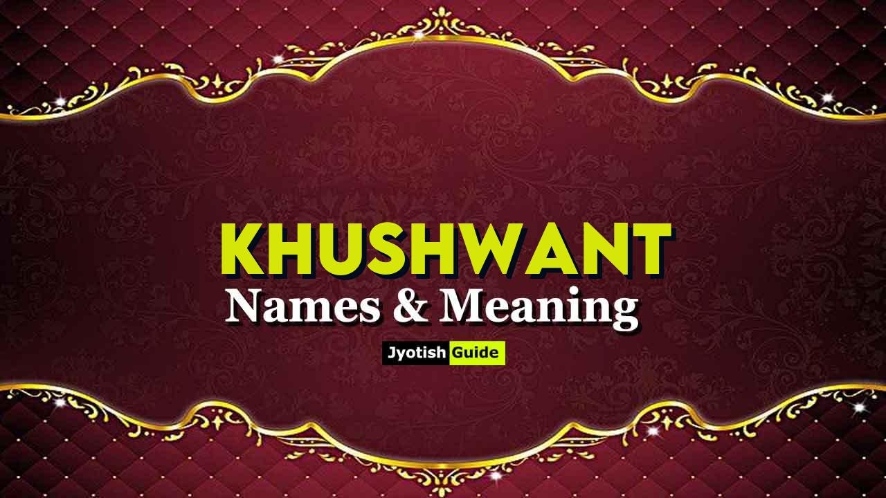 khushwant name meaning