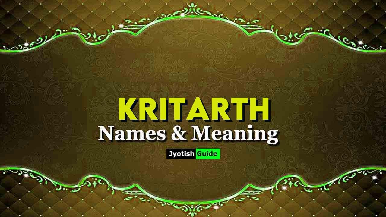 kritarth name meaning