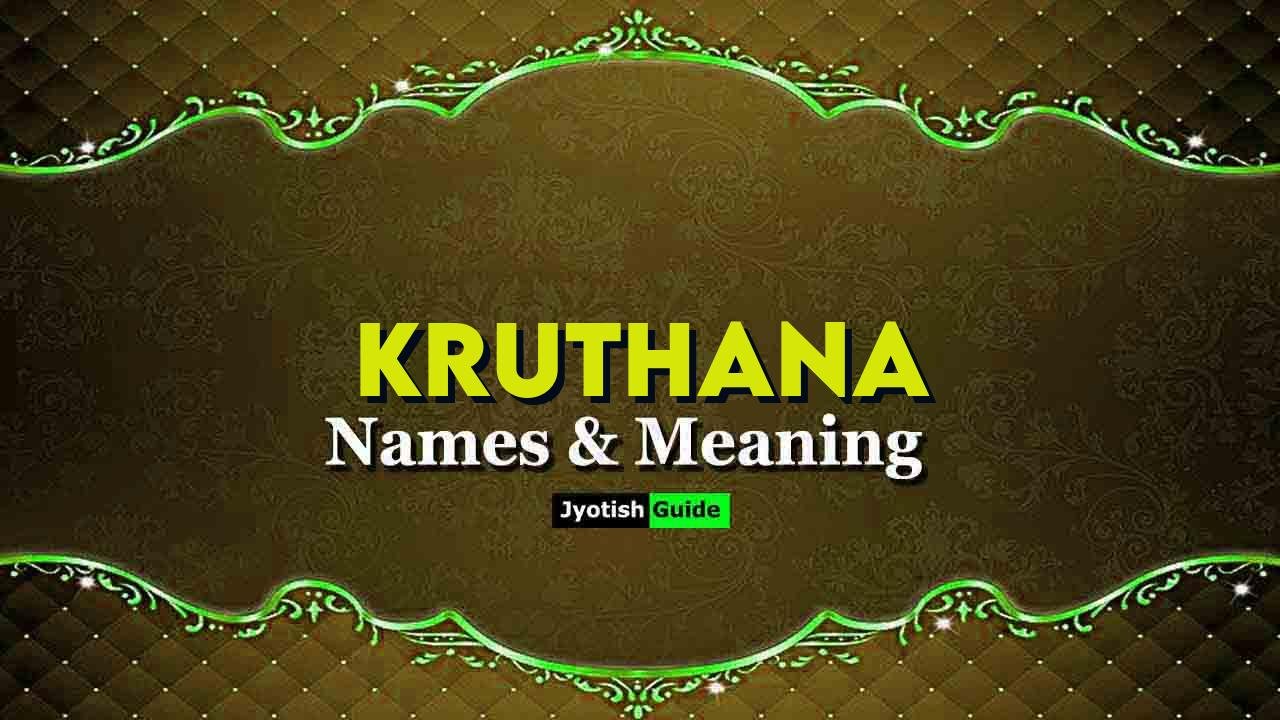 kruthana name meaning